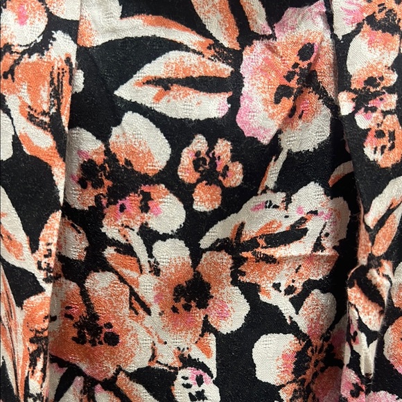 Free people - Jael Floral Black & Pink Long Sleeve Mini Cutout Dress Women XS - Picture 4 of 10